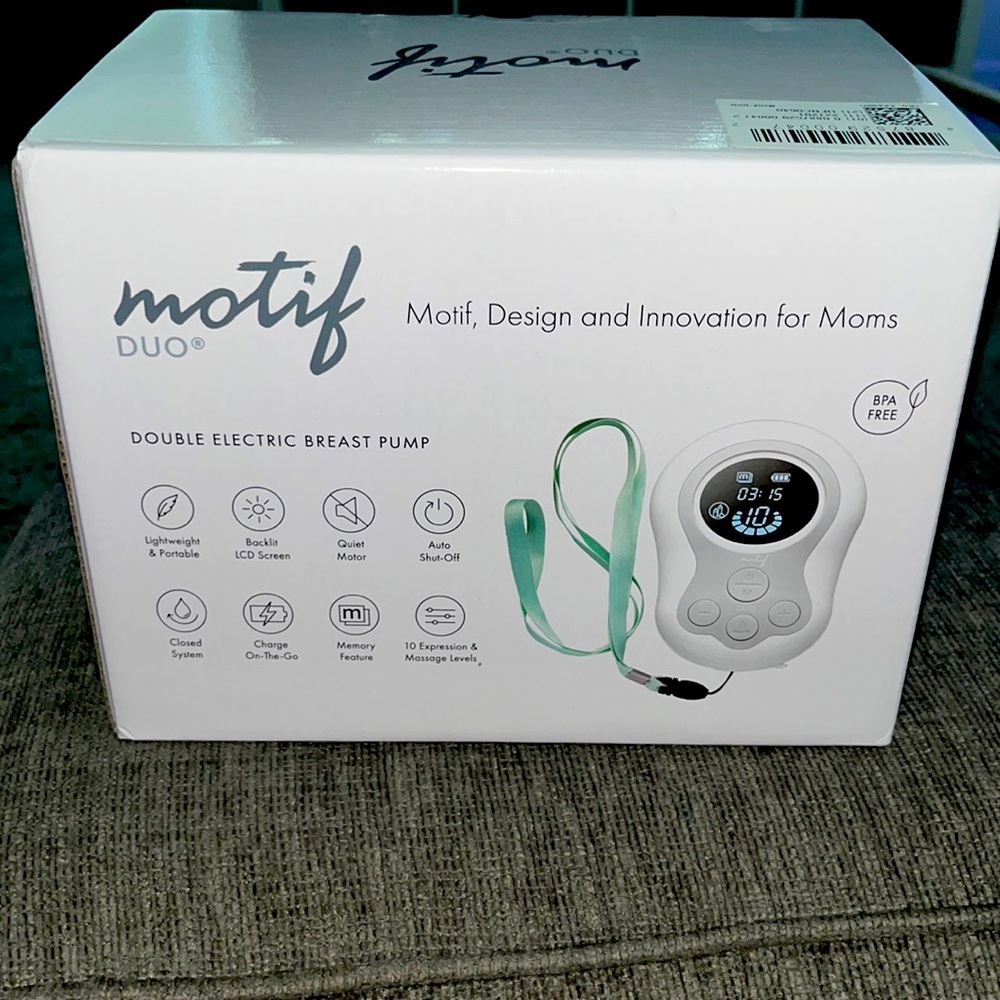 🆕Duo Double Electric Breast Pump with Hands-Free Pumping Bra NEVER OPENED.